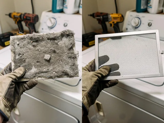 Professional lint trap cleaning by Westerly Dryer Vent Cleaning in Westerly