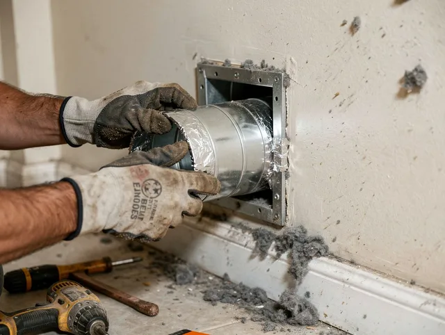 Professional dryer vent repair and installation by Westerly Dryer Vent Cleaning in Westerly