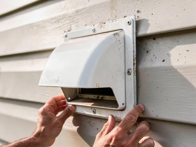 Westerly Dryer Vent Cleaning technician delivering thorough residential dryer vent cleaning service in Westerly